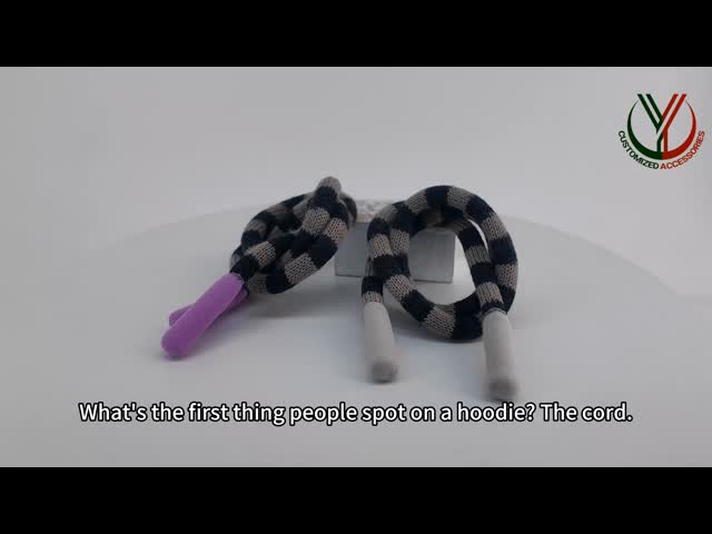 4mm Round Elastic Drawstring Cord For Sweatpants Cotton Material