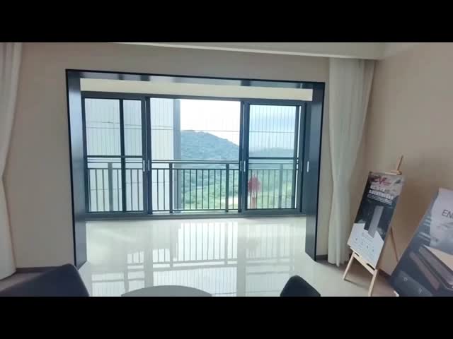 Powder Coated Aluminum Sliding Swing Window Black Slide Up Aluminum Window