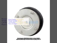 Parker 9109014 Molla Pneumatica in Gomma a Convoluzione Singola Altezza di Progetto 77,5MM Air Bag