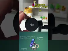 China 15W Mushroom Design Magnetic Wireless Charger With Night Lamp supplier