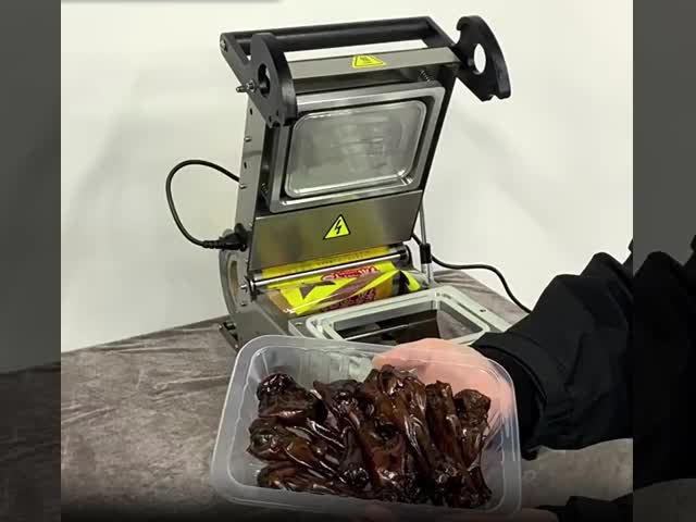 304 Stainless Steel Manual Food Tray Sealer FR160E with Compact Design and 1 Year Warranty