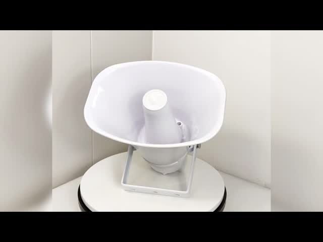 15W Outdoor Horn Speakers IP65 Waterproof Speakers 100V White Color Loudspeaker OEM ODM Factory Direct Sale