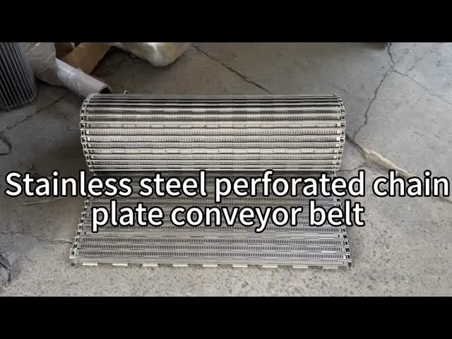 275C Plate Link Conveyor Belt High Temperature Perforated Conveyor Belt Metal