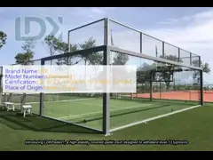 High Stability Covered Padel Court With Roof Resistance Level 13 Typhoons