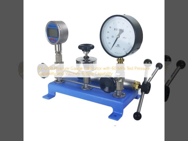 XY-6/60 Pressure Gauge Calibrator with 60 MPa Test Pressure Capability and Vacuum Testing Capability
