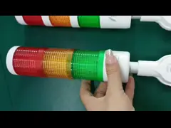 360° Beam Angle RYG Signal Tower Lamp With Buzzer Three Layers Equipment Indicator Lights