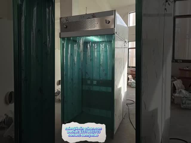 LCDディスプレイ付きのPLC制御型重量化ブース シルバー型ステンレス鋼 ビデオ