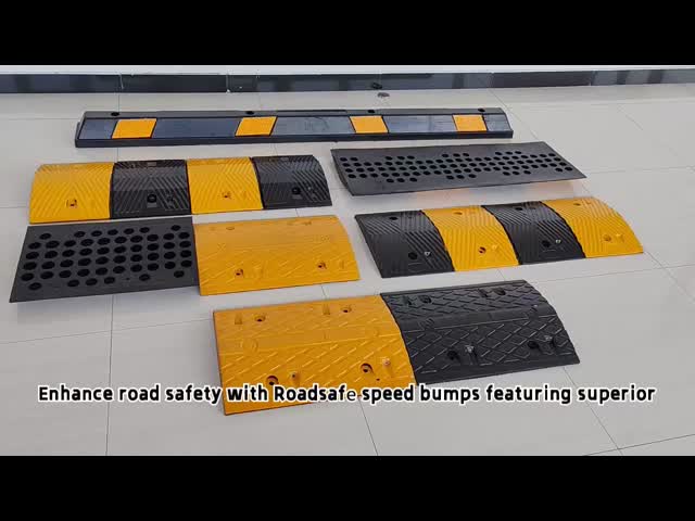 Heavy Duty High-quality Block Road Speed Bumper Traffic Rubber Car Wheel Stopper Speed Breaker and Speed Bump