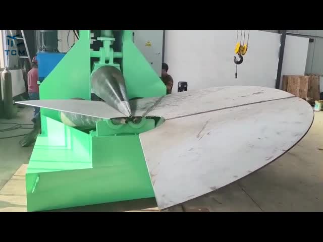 Three Shafts Hydraulic Cone Bending Machine 380V 415V Conical Bending Machine