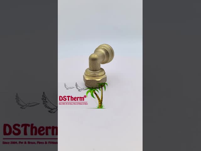 Female Threaded Elbow Pex Brass Fittings Brass Color Customized Logo Screw Fittings Middle Weight