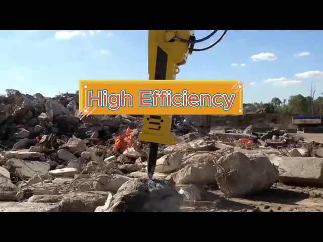 Guchuan Atlas MB1500 / NB1500 1500Kg Silenced Box Type Hydraulic Jack Breaker Hammer for Excavator 18-25Tons 135mm Chisel