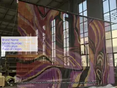 24mm Chain Distance Aluminium Chain Fly Screen for Customized Curtain Patterns