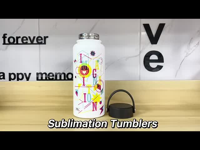 Coated 32oz Sublimation Space Bottle Stainless Steel Water Bottle