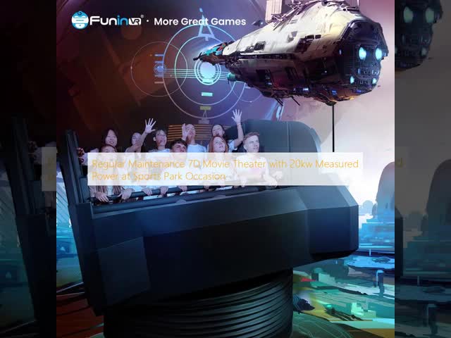 Regular Maintenance 7D Movie Theater with 20kw Measured Power at Sports Park Occasion