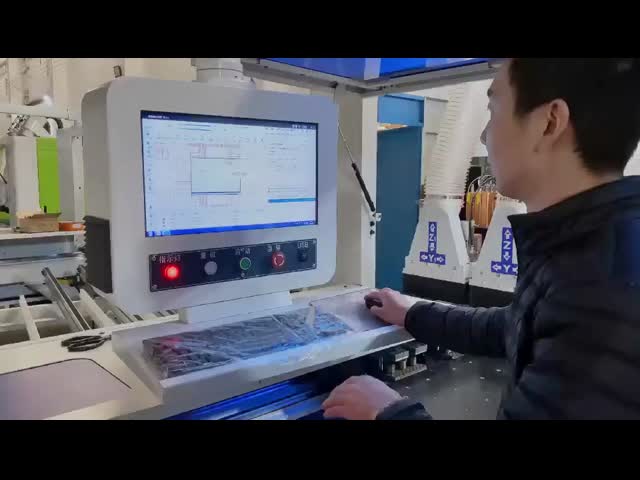 High Precision CNC Six Side Drilling Machine For Cabinet And Furniture Multi Size Panel Processing