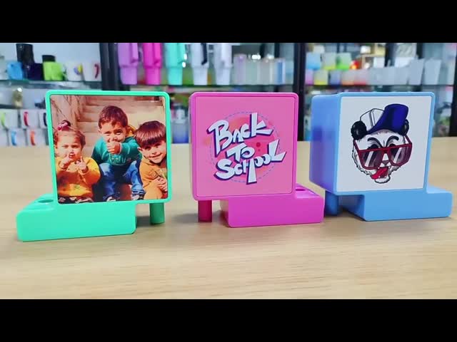 Blank Plastic Sublimation Pen Holder Custom Office Desk Pencil Container Brush Pot