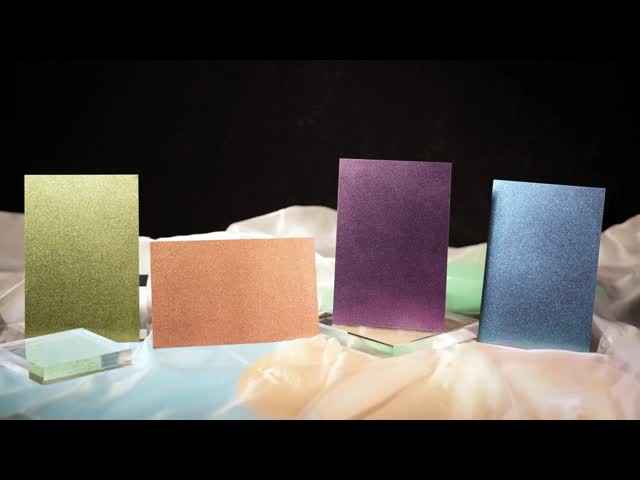 Blue - Purple Color - Changing Frosted Stainless Steel Sheet