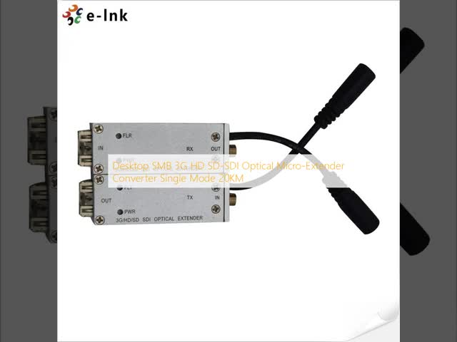 Desktop SMB 3G HD SD-SDI Optical Micro-Extender Converter Single Mode 20KM