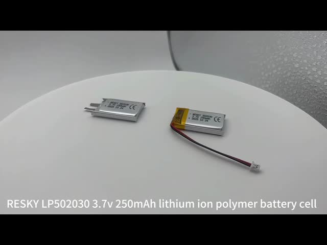 Rechargeable Lifepo4 Battery Cell 502030 3.7v 250mAh 0.925wh Power Lithium Ion Polymer Battery