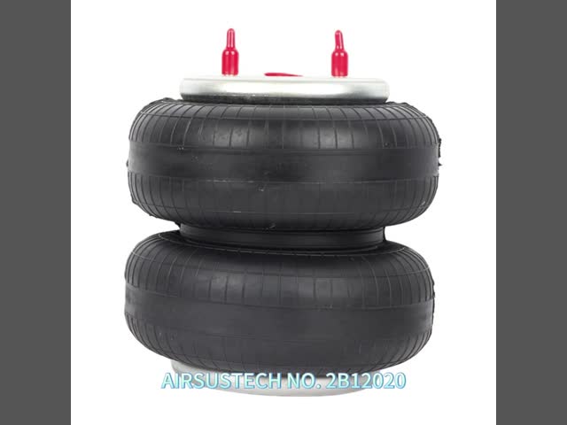 Black Double Convoluted Air Spring by Contitech FD 120-20 736 for Reduce Noise