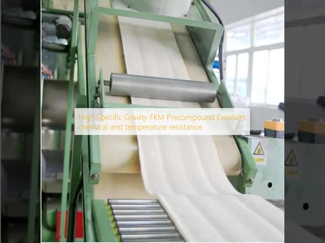 High Specific Gravity FKM Rubber Precompound with Low Temperature Flexibility -30°C and Compression Set 25%