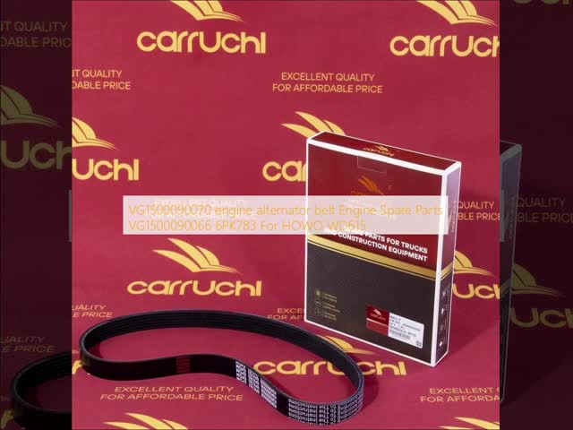 VG1500090070 engine alternator belt Engine Spare Parts VG1500090066 6PK783 For HOWO WD615