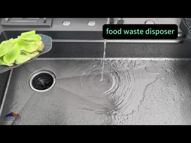 High Power Kitchen Waste Disposer DC Motor Food Waste Disposer 1100ml Capacity 6 Stage Grinding