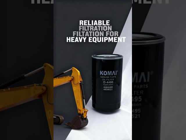 Peças de maquinaria da construção do filtro O-4495 JX-626 LF9008 71423006 dos caminhões KOMAI vídeo