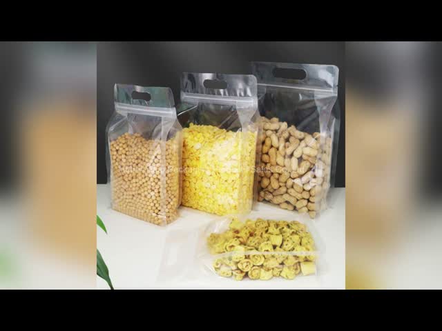 Clear Ziplock Flexible Packaging Custom Logo Square  Shape