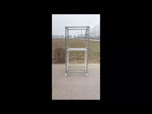 SS304 Bakery Cooling Rack Trolley 20 Tiers Bakery Oven Trolley
