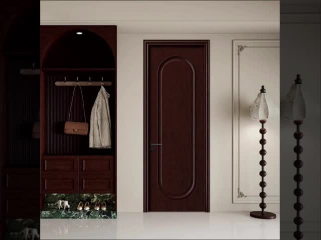 Customized WPC Door With 60/70/80/90/100mm Frame Line And 90/120/140/180/200/260mm Frame ISO9001 Certified