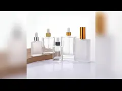 Square Essential Oil Bottles Transparent 1oz Customized Logo