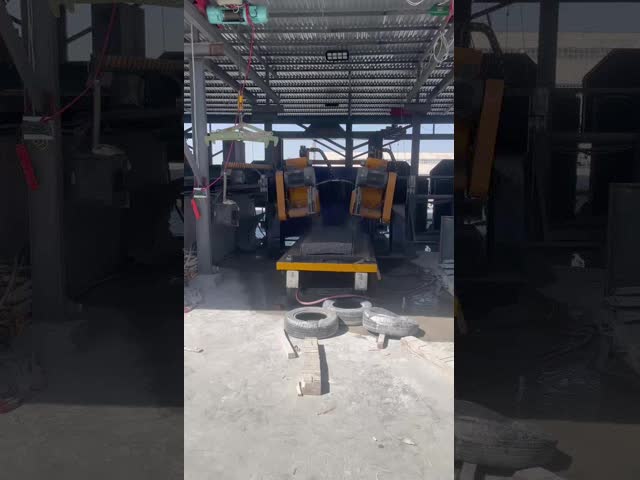 Dual-Blade Arc-Slab Edge-Trimming Machine with 600-800mm Cutting Blade Diameter Load in a 20 Feet Container and 24.5/16.5kw Gross Power