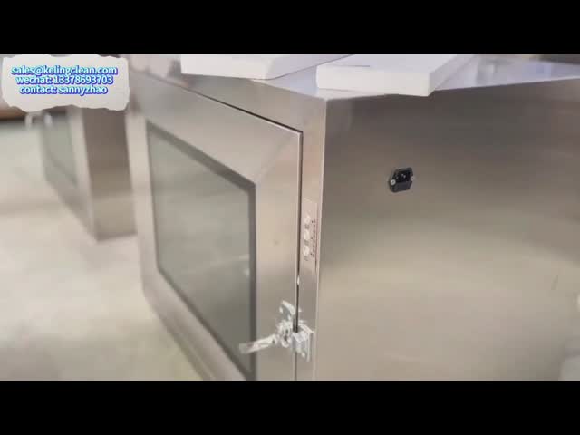 Sterilizing / Disinfecting Cleanroom Pass Box with Mechanical Interlock Shenzhen Or Loading Port