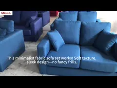Reinforced Frame Catalina Linen Fabric Sofa Loveseat Anti Snagging Machine Washable