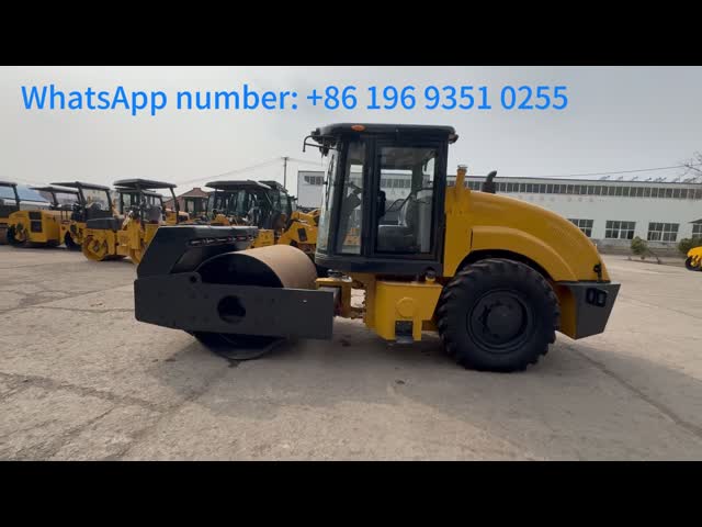 8 Ton Single Drum Vibratory Road Roller LTS208H With 75kW Cummin Engine for Sale