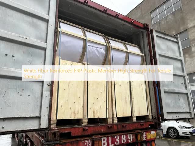 White Fiber Reinforced FRP Plastic Member High Strength For Tensile Strength