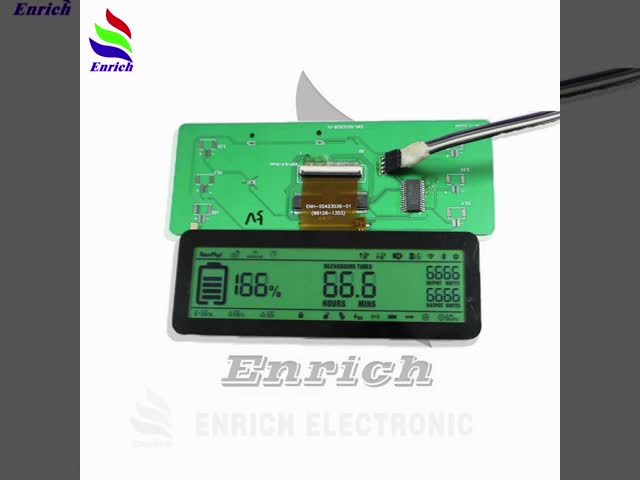 STN Transmissive Segment LCD Display with 12 0'clock Viewing Angle for Industrial Applications