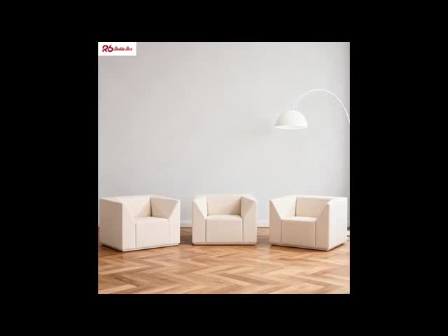 Modular Textured Microfiber Real Leather Sectional Couch Sofa Anti Scratch