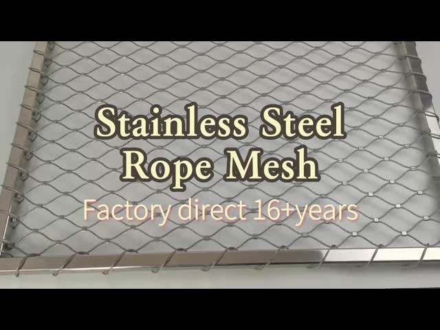 7x19 Stainless Steel Wire Rope Mesh Net with 60 Degree Mesh Angle and Rhombus Hole Shape for Easy Assembly