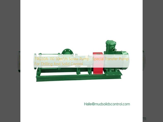 TRG50A-110 50m³/h Screw Pump : Special Transfer Pump For Drilling And Solid Control video