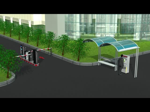 ISO9001 Smart Parking System Long Range Card Reader Automated Parking Ticket System