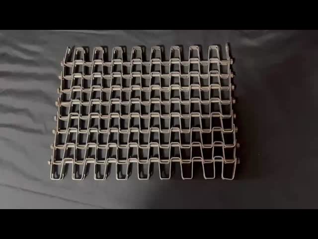 Customized Honeycomb Conveyor Belt Stainless Steel Flat Wire Conveyor Belt