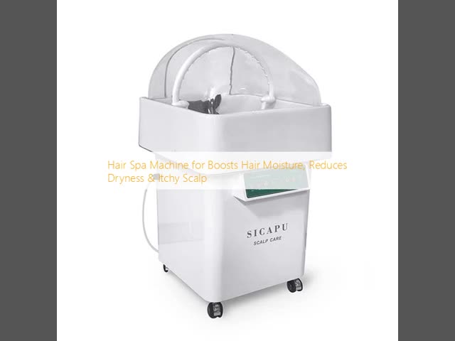 9000ml Water Tank Hair Spa Steam Machine For Salon 30g/min Reduces Dryness Itchy Scalp