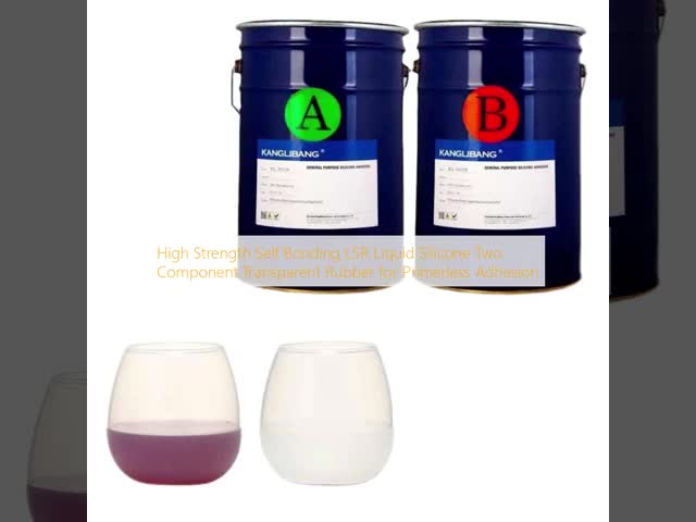 Self Adhesive LSR Liquid Silicone Rubber Products Transparent Two Component