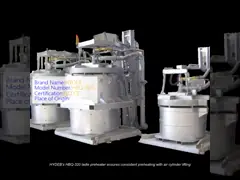 Industrial Ladle Preheating Equipment with 1.6*1*2.8m Size and 500-1200°C Temperature Range for Efficient Preheating