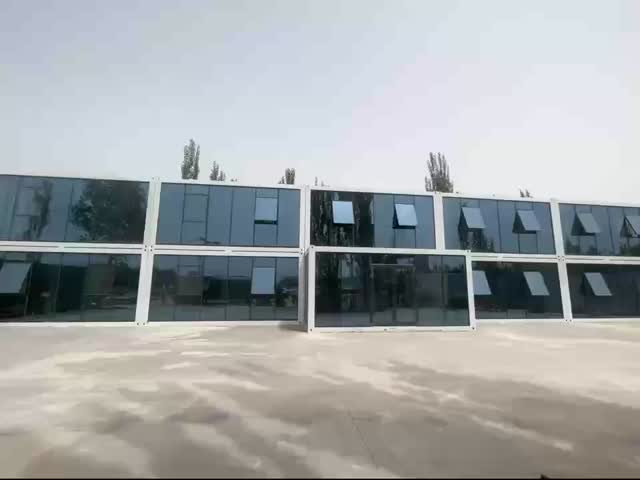 Container Housing Project Waterproof Prefab House Customized Detachable Modular Fireproof Prefab Office