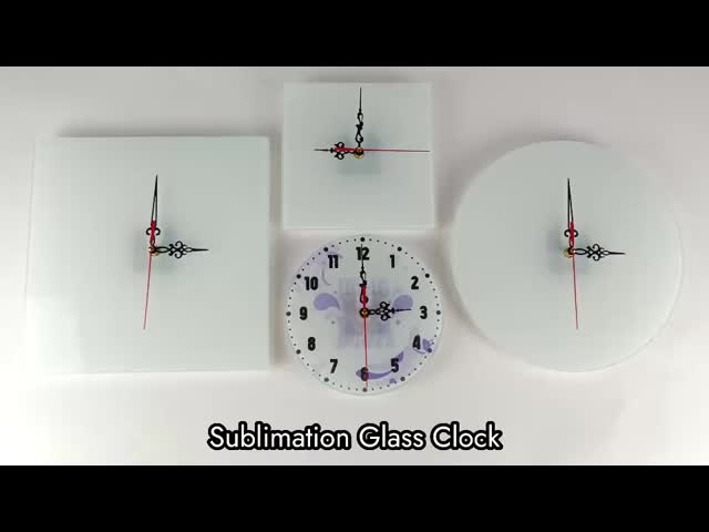 20cm 30cm Sublimation Glass Clock Coated Clock Photo Frame Blanks