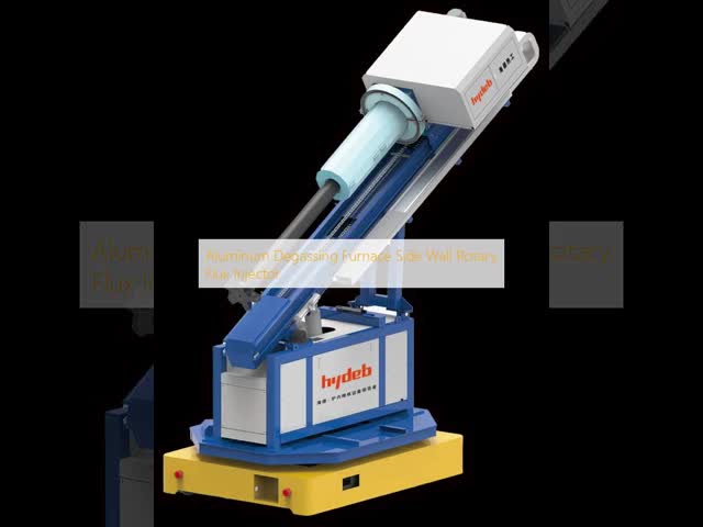 Side Wall Mounted Rotary Degasser with High Purity Gas and Graphite Rotor for Aluminum Degassing