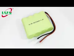 Custom NiMH battery 4.8v 2500mAh Rechargeable Battery size AA2500mah battery OEM
